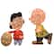 2.5ft. LED Peanuts Lucy with Football & Charlie Brown Yard Art